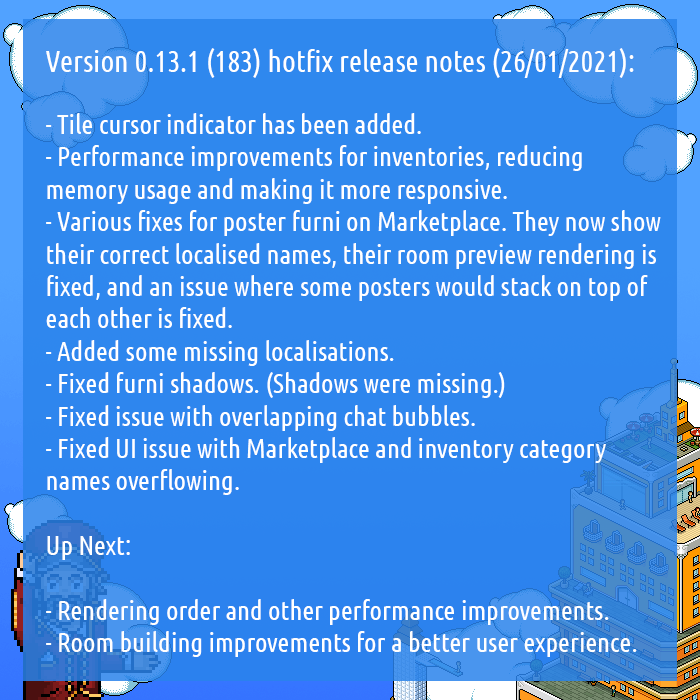 Release Notes Version 0.13.1 (183)