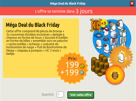 2ème offre Méga Deal Black Friday