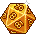 Magot Icosaèdre doré