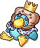 Peluche canard royal