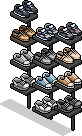 Foot Locker Shoe Rack
