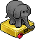 Mini &eacute;l&eacute;phant gris