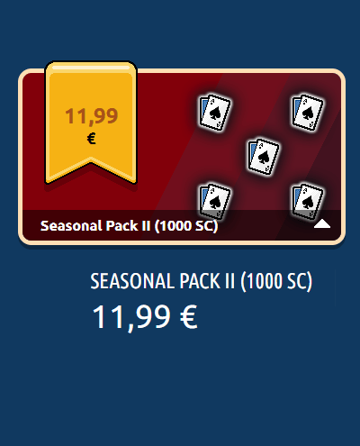 Monnaie saisonnière Cartes Pack II
