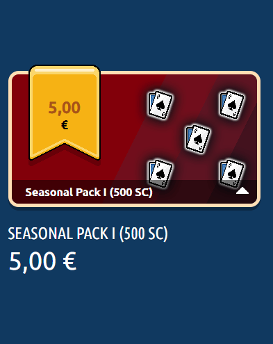 Monnaie saisonnière Cartes Pack I