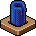 Blue White Candle